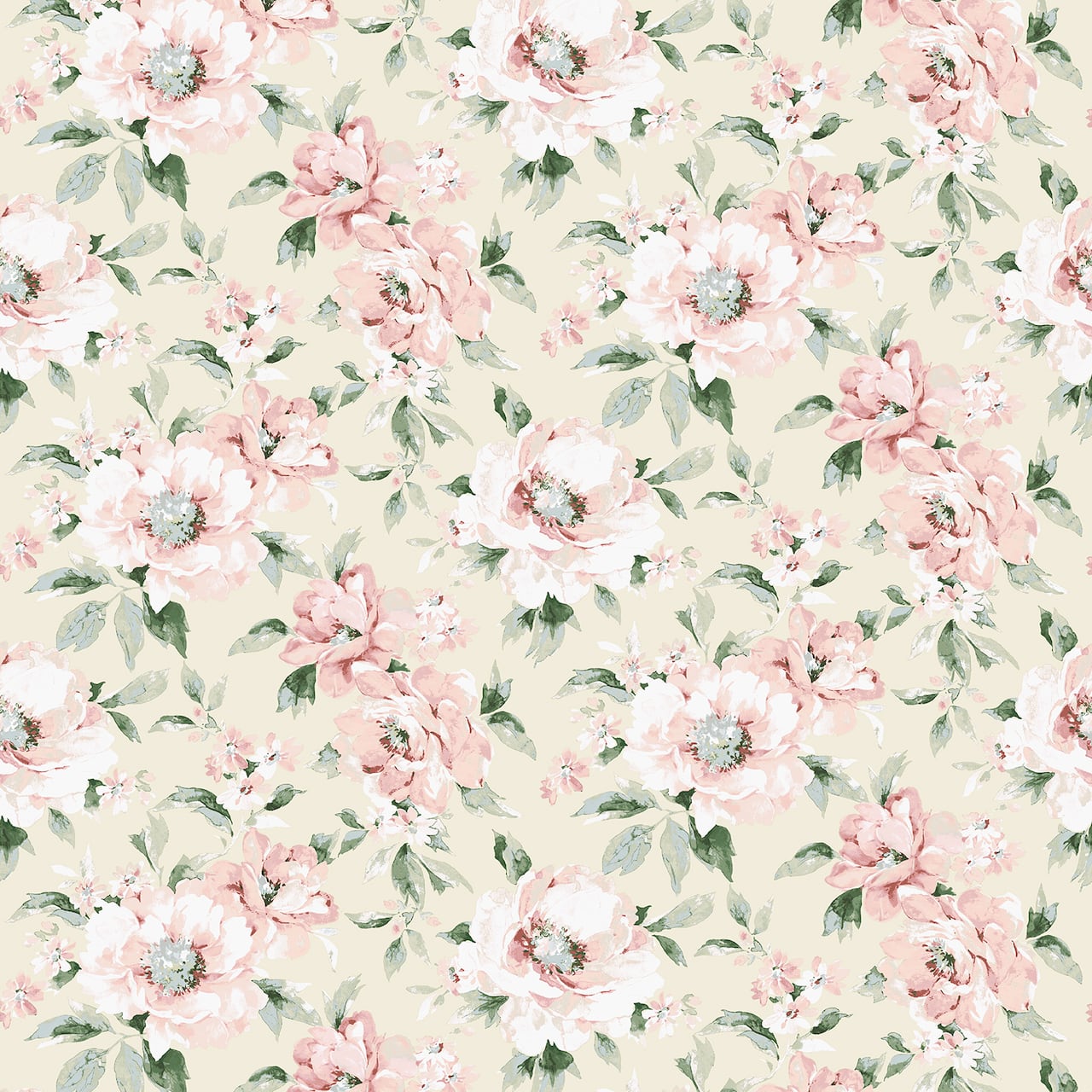 Surface Style Whispery Floral Peel & Stick Wallpaper